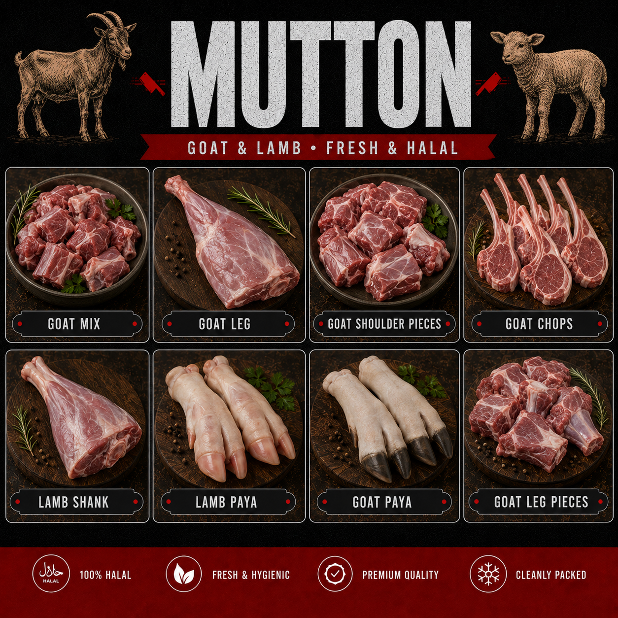 Fresh Halal Mutton